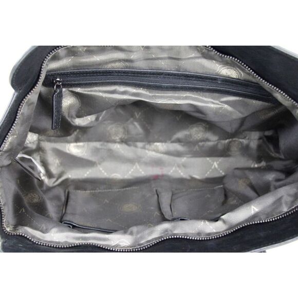 Vince Camuto WHITE BLACK BLUE GENUINE LEATHER SHOULDER BAG SATCHEL HANDBAG PURSE - Picture 11 of 16